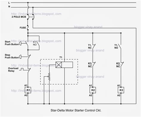 Power circuit of star delta starter electrical info pics. GK, Current Affairs, Tutorials & Articles: Star Delta ...