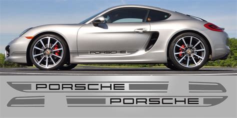 Decal To Fit Porsche Boxster Cayman R 981 Side Stripe Vinyl Decal Two