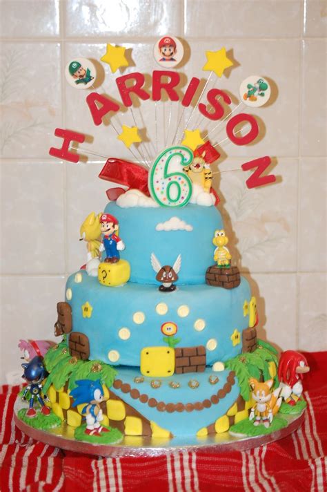 This popular protagonist of sonic the hedgehog series, being a hot favorite among children is seen sitting on most birthday cakes. Mario and sonic cake | Sonic cake, Cake, Food projects
