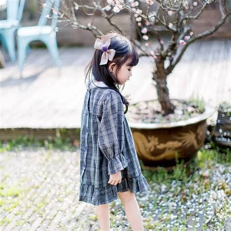 2018 Korean Spring New Girl Dress Baby Girl Clothes Kids Long Sleeves