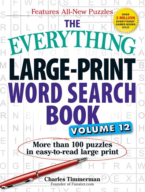 The Everything Large Print Word Search Book Volume 12