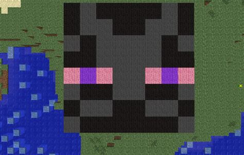 Enderman Pixel Art Minecraft Map