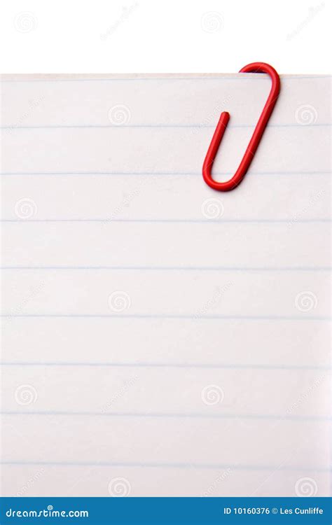 Paper Clip And Papers Stock Photo Image Of Copy Life 10160376