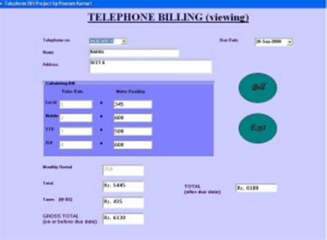 How To Develop Telephone Billing Management System Academic Project