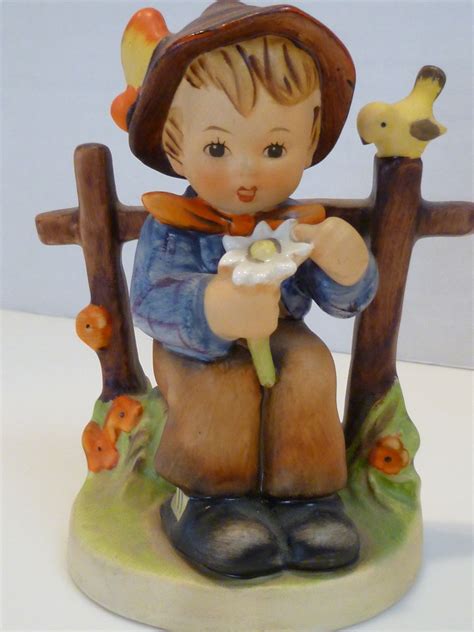Goebel hummel figurines were some of the most widely collected porcelain objects in the 20th century. Vintage Hummel Goebel Figurine "She Loves Me, She Loves Me ...
