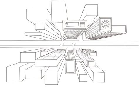 Learn How To Draw Digital Art Using 1pt Perspective Birds Eye View