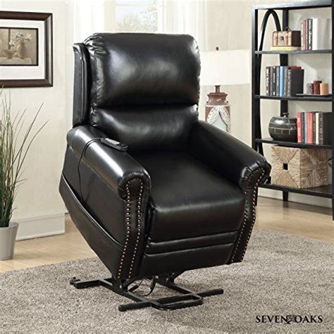 Power lift recliners can provide a sense of independence and assist anyone with difficulty standing up. Cheap Seven Oaks BLKLEATHNLHD Power Lift Recliner for ...