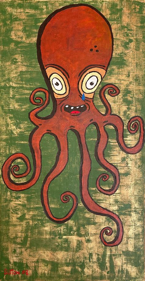 Sad Octopus Etsy