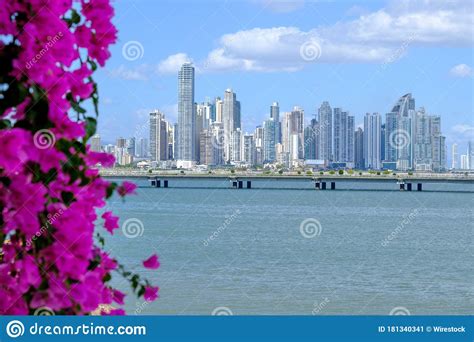View Of Panama From Casco Viejo Surrounded By The Sea Under The