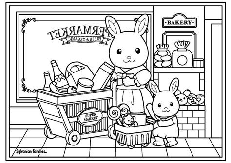 Free mouse coloring page to print and color. Calico Critters Coloring Pages to download and print for free