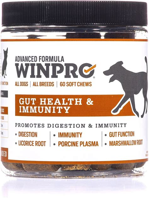 Winpro Pet Gut Health Soft Chew Dog Supplement 60 Count