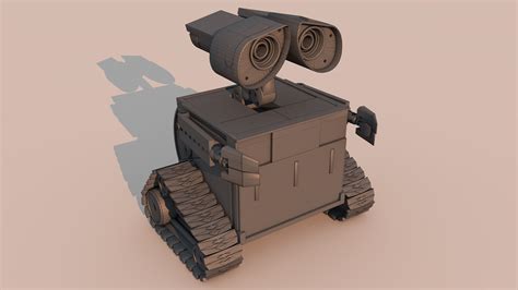 Decided To Make A 3d Model Of One Of My Favourite Characters Wall E