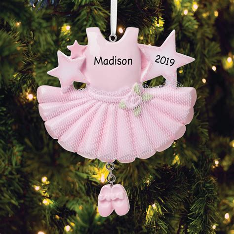 Personalized Ballerina Tutu Christmas Tree Ornament
