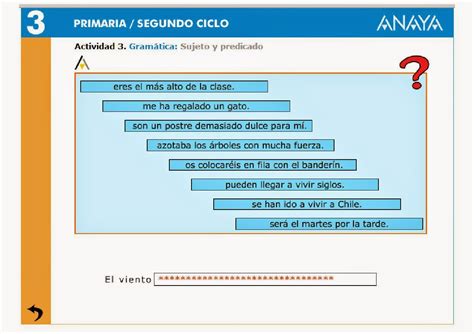 Language 3º Primary Sujeto Y Predicado