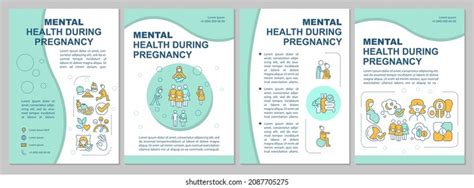 mental wellbeing during pregnancy brochure template เวกเตอร์สต็อก ปลอดค่าลิขสิทธิ์ 2087705275