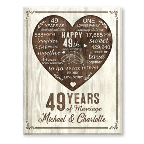 49th Year Anniversary T 49th Wedding Anniversary T For Husband