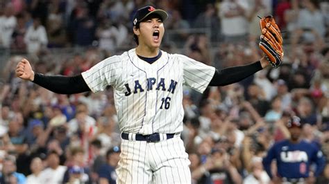 World Baseball Classic Shohei Ohtani Strikes Out Teammate Mike Trout
