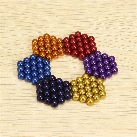 216pcs 5mm Colorful Diy Neo Magnet Cube Magic Beads Balls Puzzle