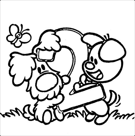 Woezel en pip Kleurplaten