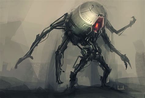 Four Armed Robot By Blee D Robot Concept Art Robots Concept Sci Fi