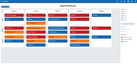 5 Roadmap Templates For Agile Teams Free Templates