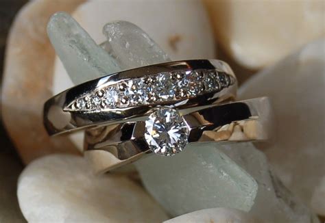 .engagement rings, wedding bands and special occasion and anniversary diamond set pieces. Custom Engagement Ring Wedding Band Set by Wax Jewelry ...