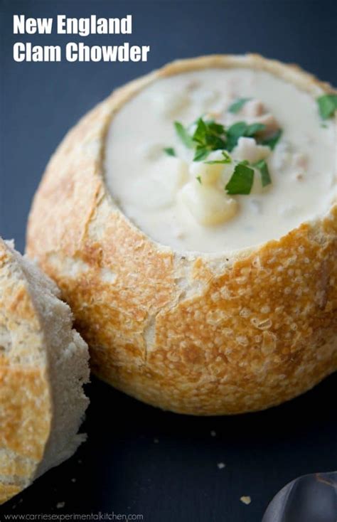 Unfortunately panera only sells clam chowder on friday. New England Clam Chowder - Carrie's Experimental Kitchen