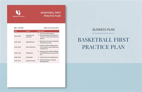 Basketball Plan Templates In Word Free Download