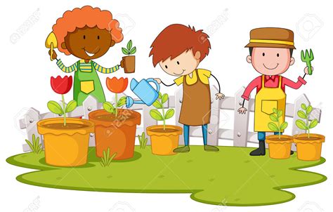 Kids Planting Flowers Clipart 10 Free Cliparts Download Images On
