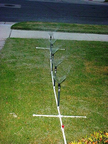 These pvc sprinklers will not only keep your lawns gorgeous green, but you can easily set up some fun water sprinklers play dates for your little kids! Homemade PVC Water Sprinkler | Water sprinkler, Sprinkler ...