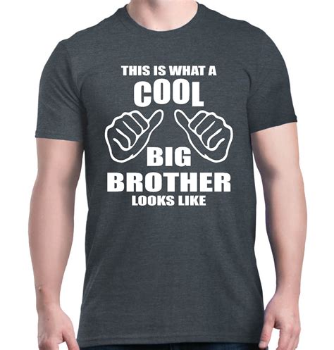 This Is What A Cool Big Brother Looks Like T Shirt Funny Shirts 3799 Jznovelty
