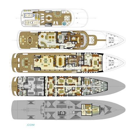 Super Yacht Deck Plans Tv Luxury Yacht Deck Plans Lurssen Yachts Deck