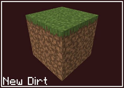 New Dirt Bedrock Edition Minecraft Texture Pack