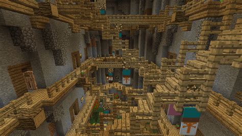 Minecraft Jp 地下鉱山都市の完成