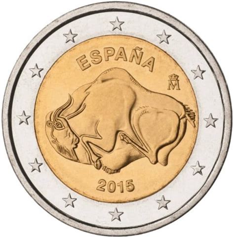 2 Euro Hiszpania Jaskinia Altamiry Byk 2015 Supermonetypl Monety