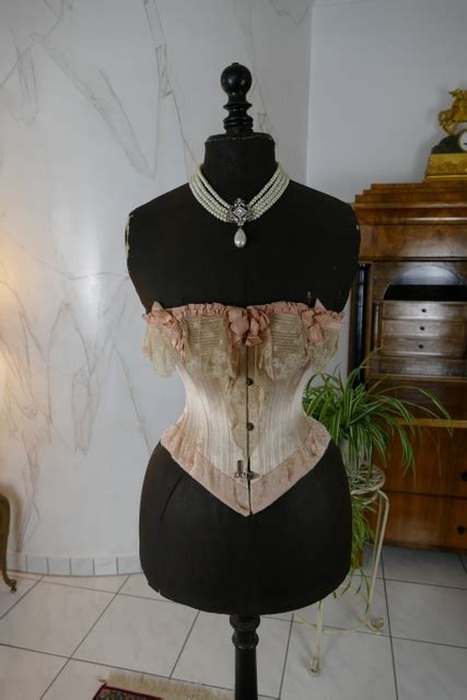 evening corset france 1880s antique