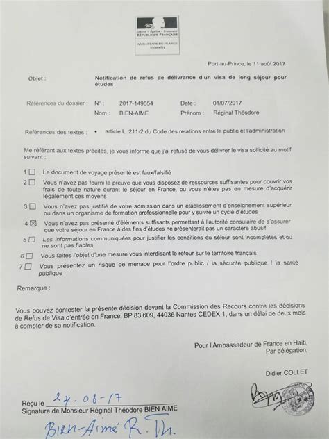 Refus Visa Un Jeune Haïtien En Guerre Contre Le Consulat De France
