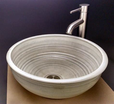 Custom Handmade Pottery Vessel Sink Designed For Your Bathroom