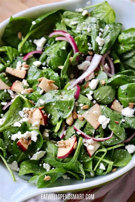 Chill the vinaigrette in the refrigerator while you prep the salad. Spinach and Apple Salad with Sweet Italian Dressing - Eat ...