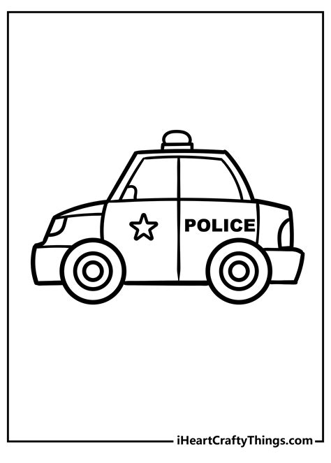 Printable Police Car Coloring Pages Updated 2023 Luv68