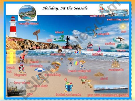 Esl English Powerpoints Holiday At The Seaside