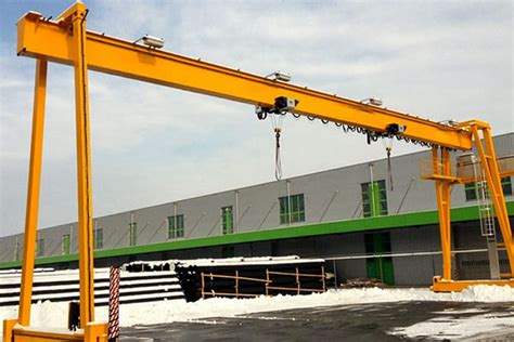 Fem Standard Single Girder Gantry Cranes Manufacturer Dfhoist