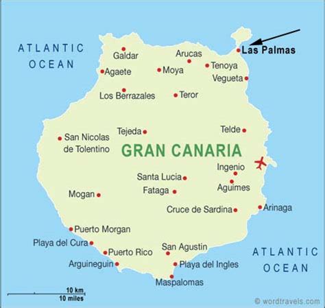 Las Palmas Carte et Image Satellite