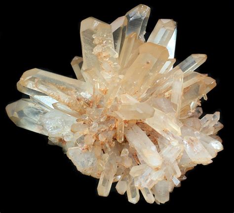 Quartz crystal resonators are used in a wide range of electronic applications that require timing the quality of the quartz crystal blank is critical to the performance of quartz crystal units and the high q. 6.8" Tangerine Quartz Crystal Cluster - Secondary Crystals ...
