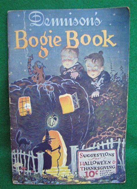 Vintage 13th Edition Dennison Bogie Book For Halloween And Thanksgiving