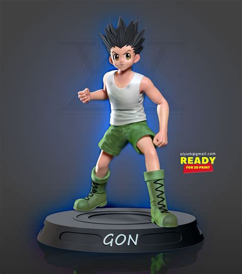 Ging Freecss 3d Model Character Killua Game Assets Hunter X Hunter