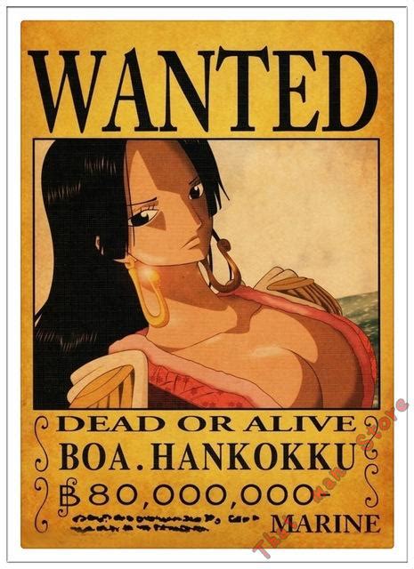 Poster One Piece Boa Hancock Wanted One Piece Shop