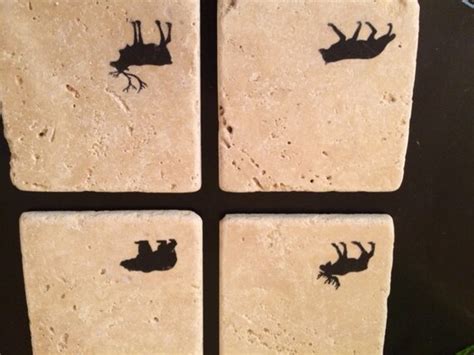 Mountain Wildlife Tile Coasters 4 X 4 Moose Elk