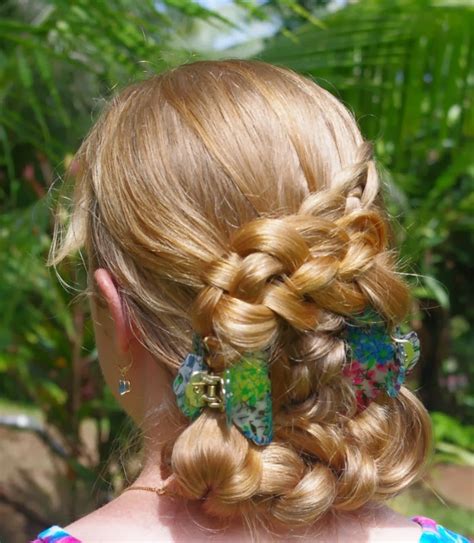 How to braid using 4 strands. Braids & Hairstyles for Super Long Hair: Square Updo~ my look for today