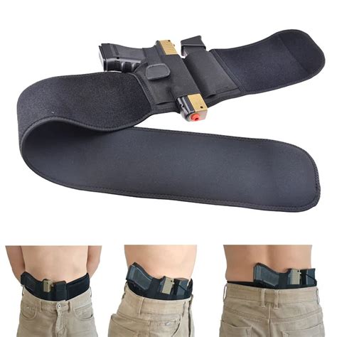 Tactical Unisex Concealed Carry Ultimate Belly Band Holster Gun Pistol Holsters For Left Right
